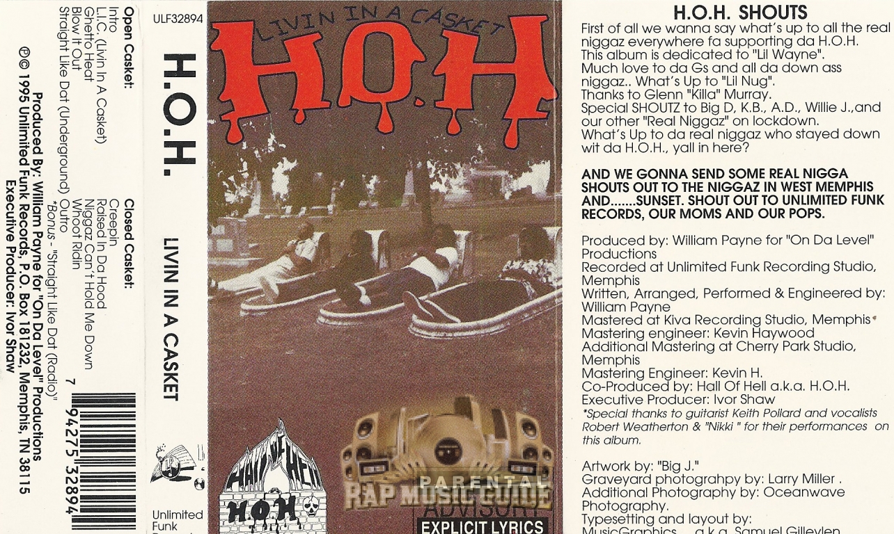 H.O.H. - Livin In A Casket: Cassette Tape | Rap Music Guide